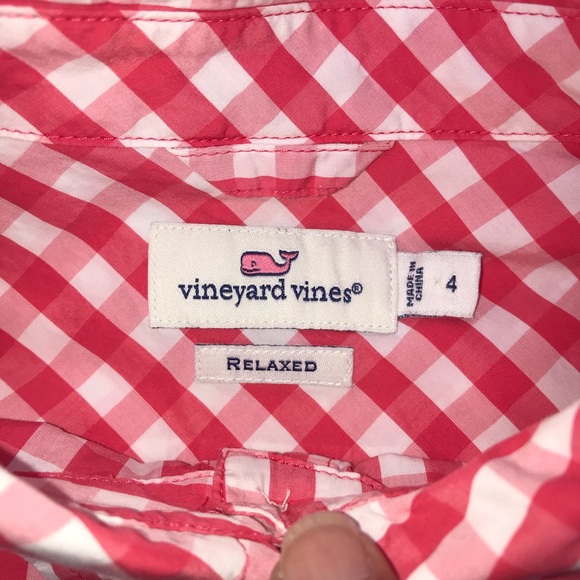 Vineyard Vines Relaxed Fit Gingham Button Down (4) - Picture 4 of 4